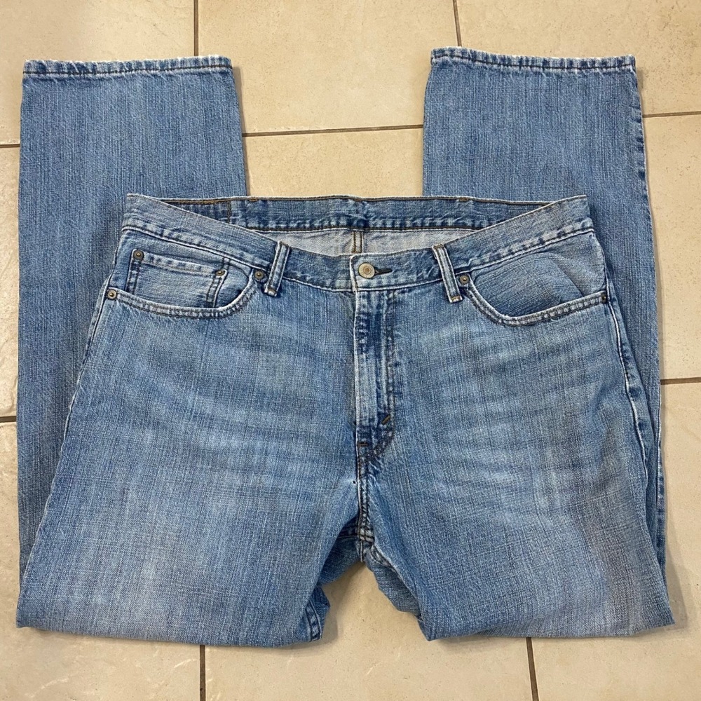 Levi's 514 Straight Fit Mens Light‎ Wash Denim Jeans Size 38x30